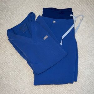 Denim Figs Scrub Set